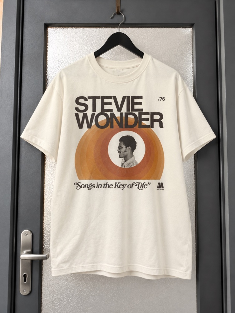 Stevie Wonders Songs In The Key Of Life OffWhite Graphic T-Shirt